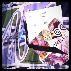 Frey Will Long Silk Scarf NEW multicolor